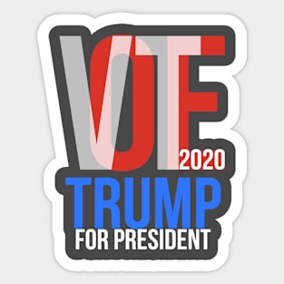 Vote 2020 Donald Trump President Sticker